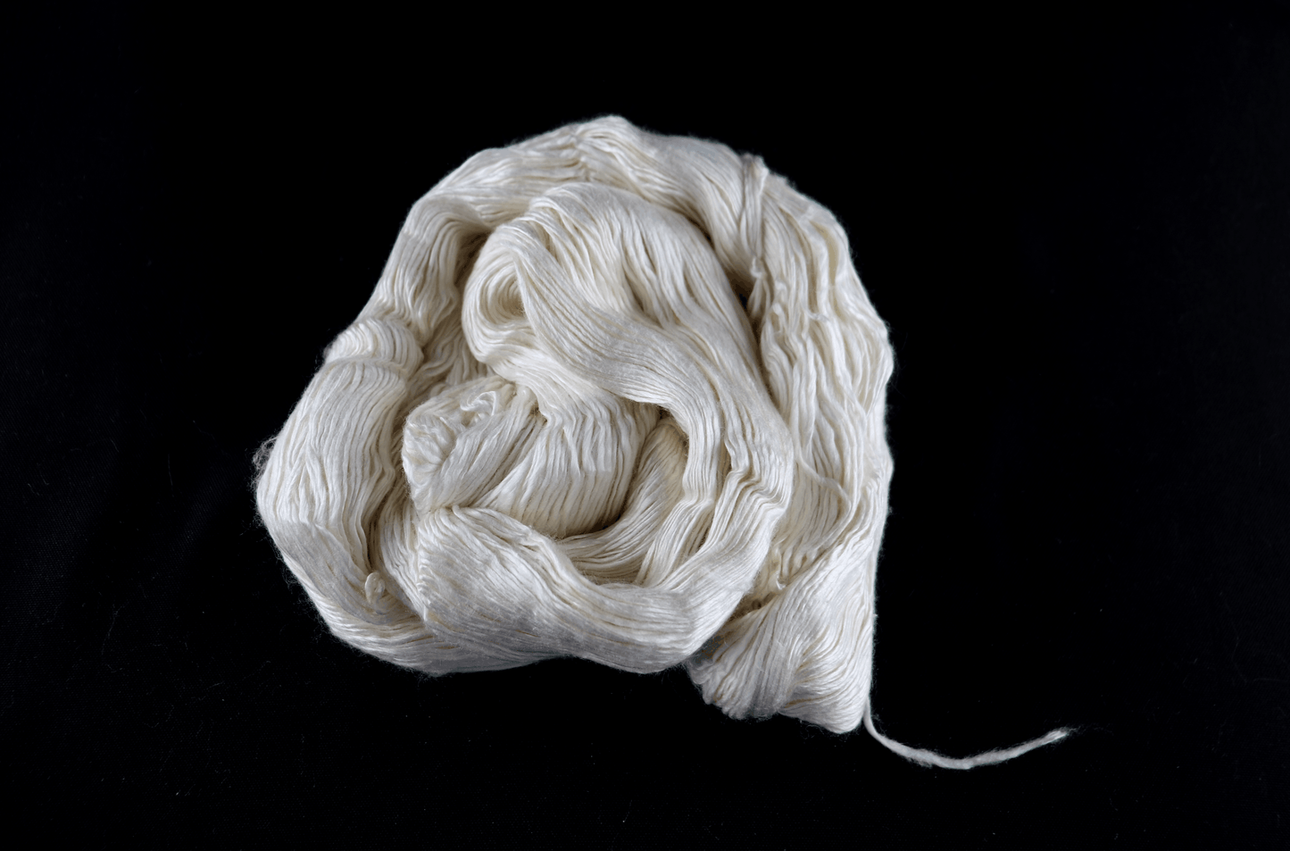 skein of white yarn