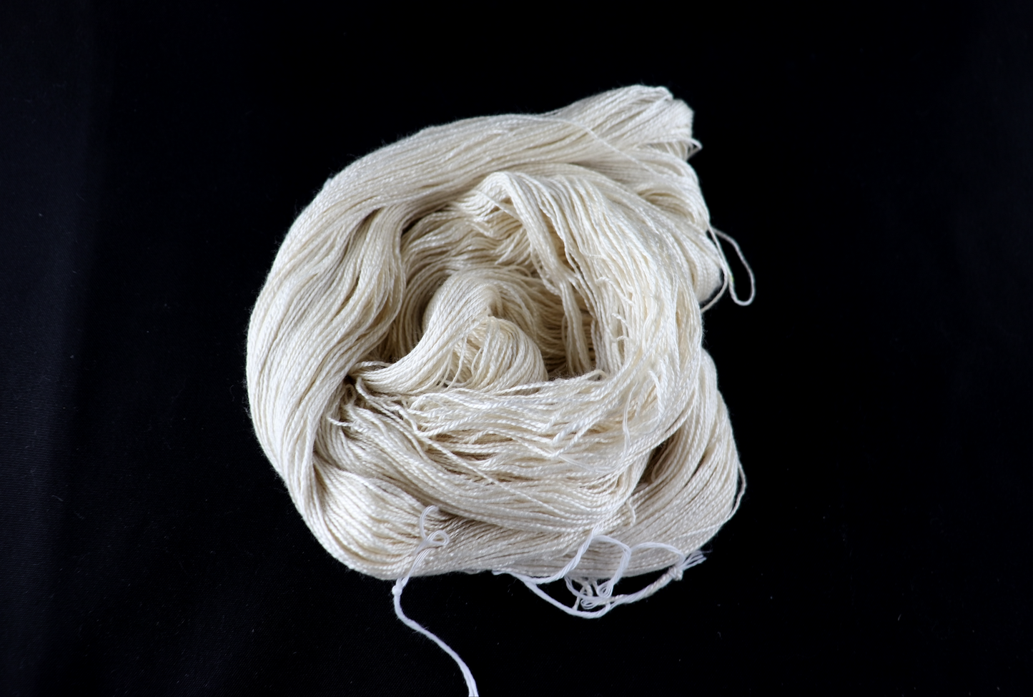 skein of white yarn