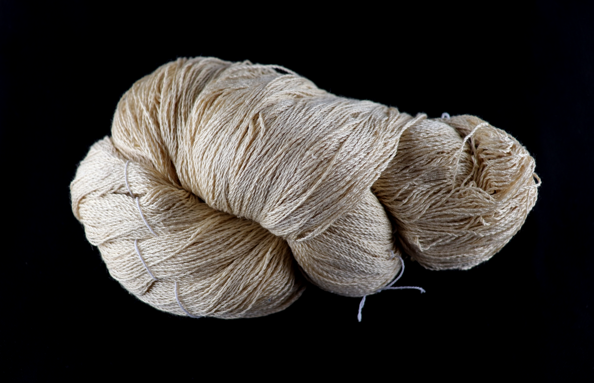 skein of white yarn