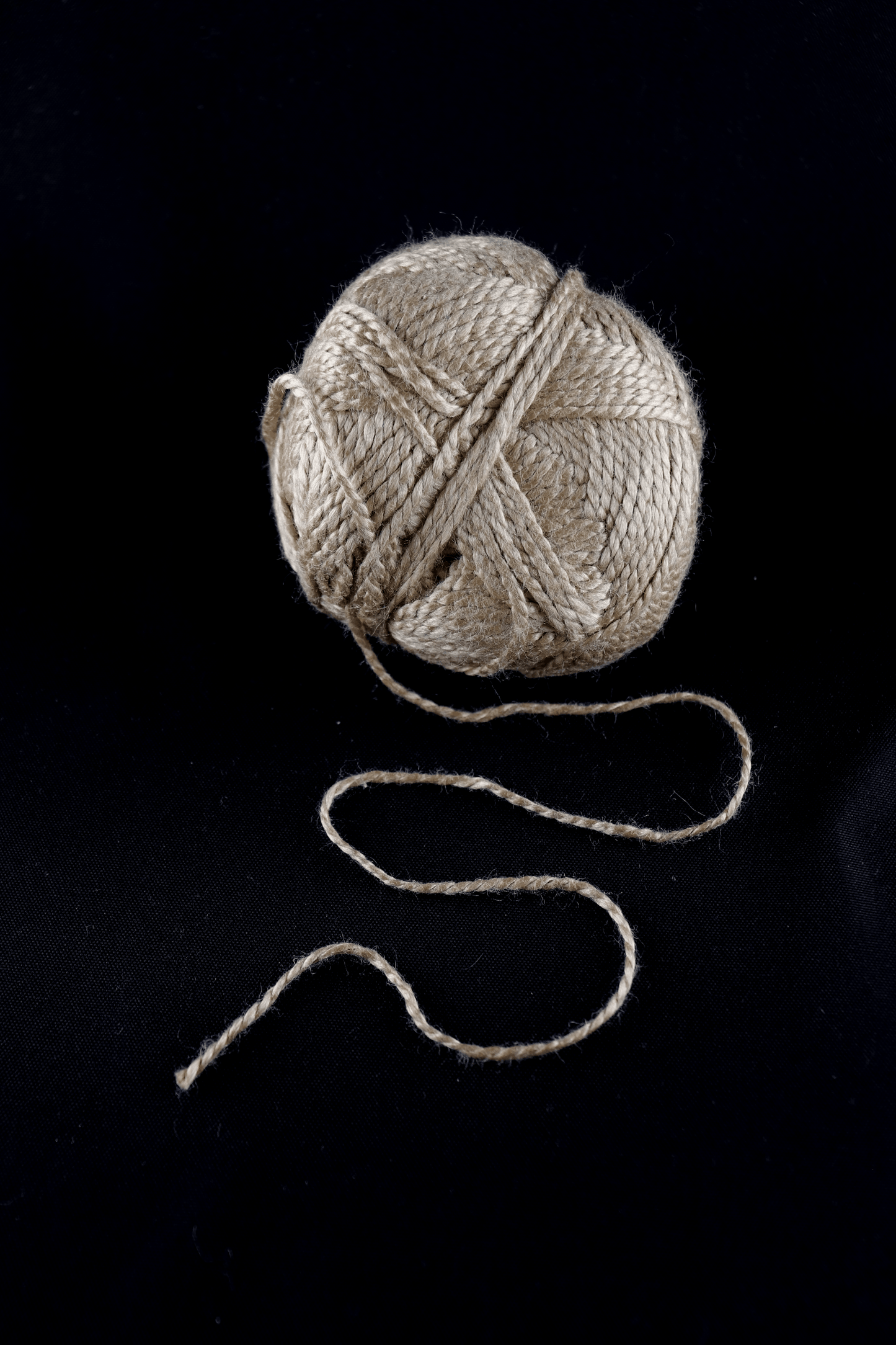 skein of white yarn