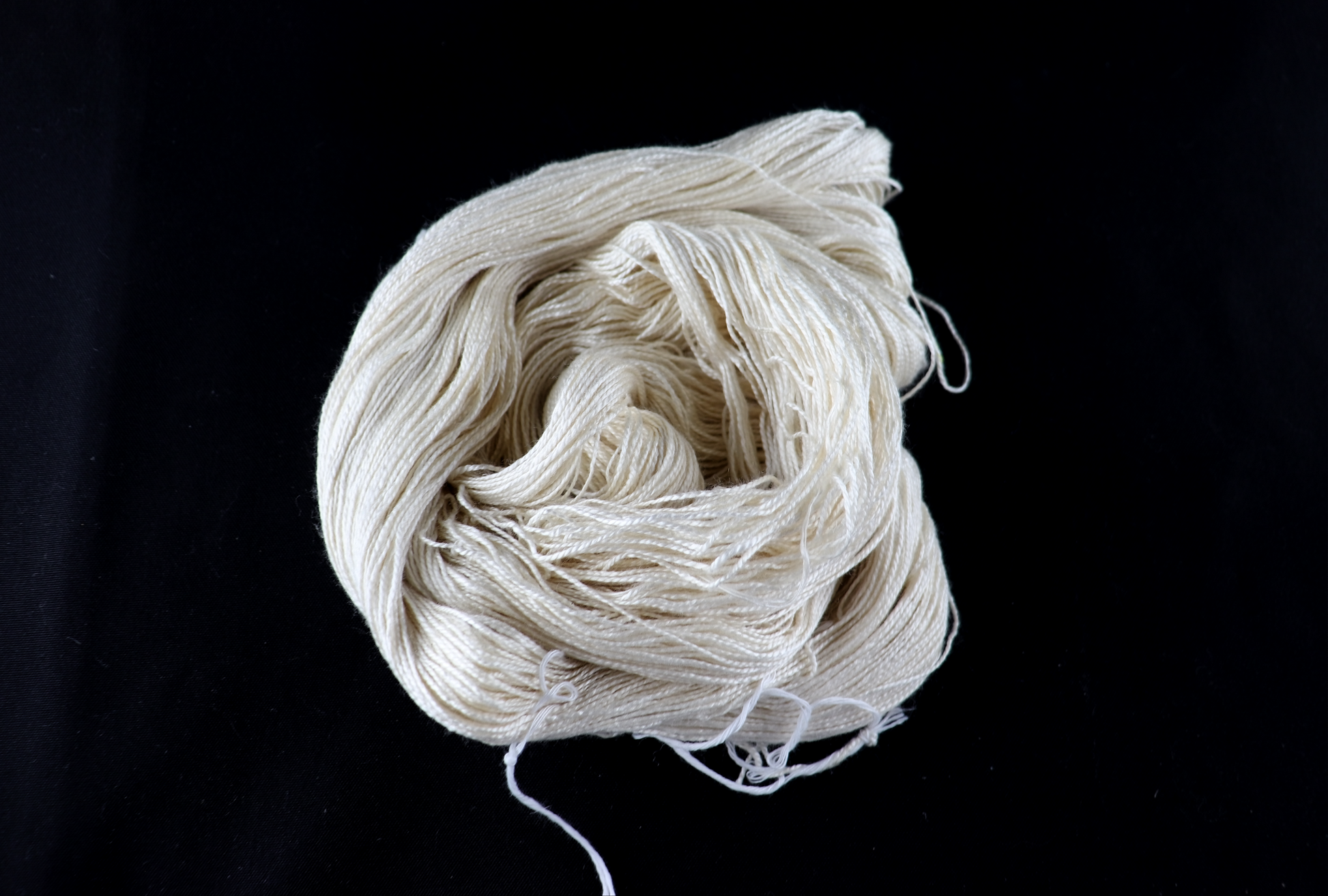 skein of white yarn